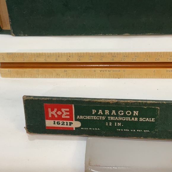 Very vintage drafting measuring & drawing tools - Picture 6 of 8